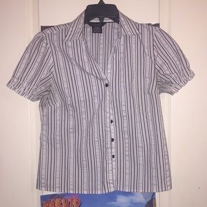 Black and White Button Up